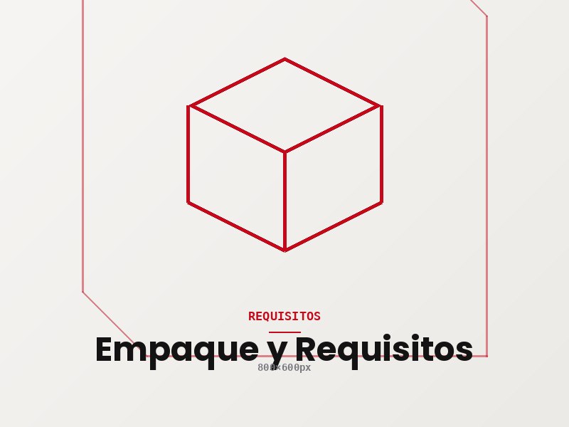 Empaque y requisitos de envío Mammut Express